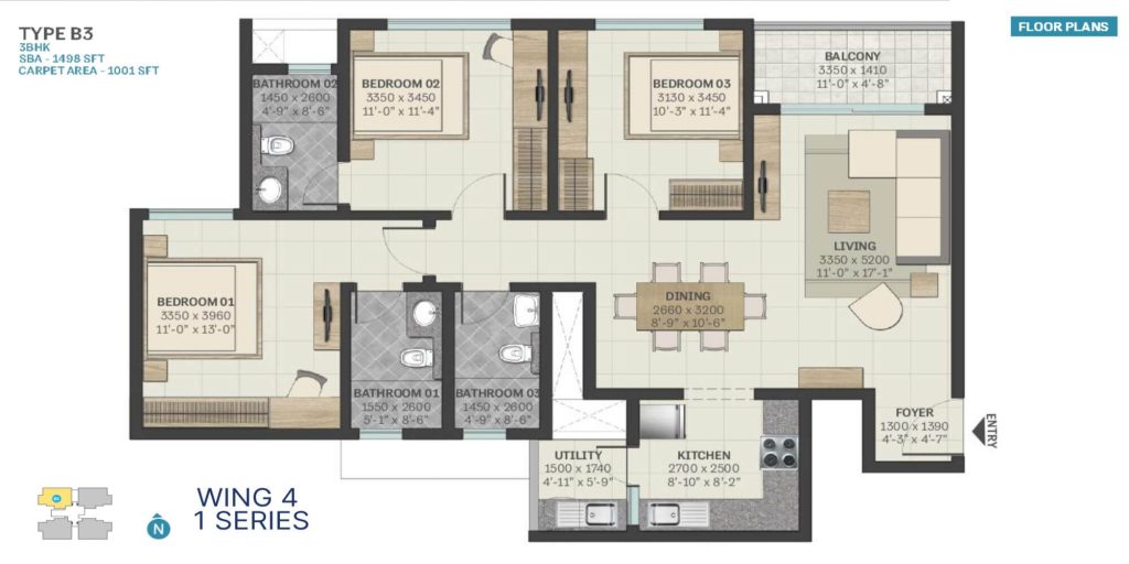 SOBHA Manhattan Towers - Town Park Floor Plans (1)