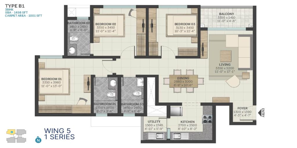SOBHA Manhattan Towers - Town Park Floor Plans (5)